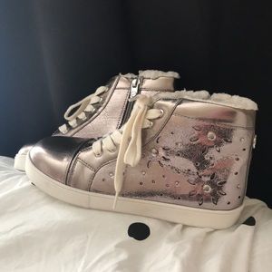 Michael Kors Kids Pewter Sneakers